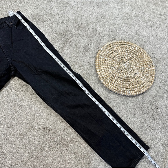 Abercrombie & Fitch Women’s The 90s Straight Ultra High Rise Jean in Black 29/8R - Picture 13 of 14